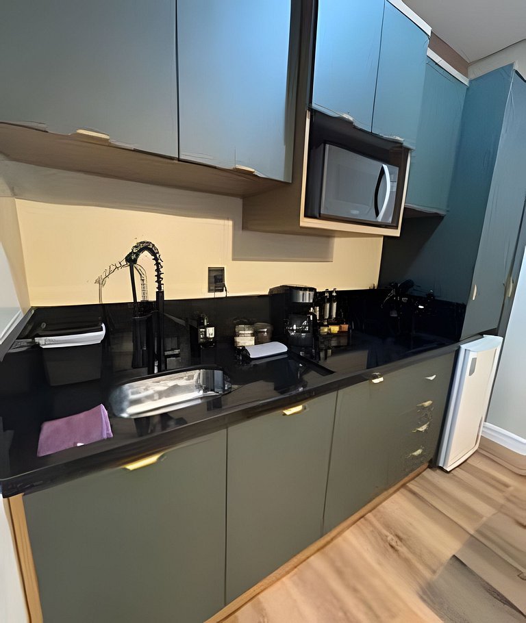 Studio Completo Novo - Ar Smart TV Cozinha Seguro
