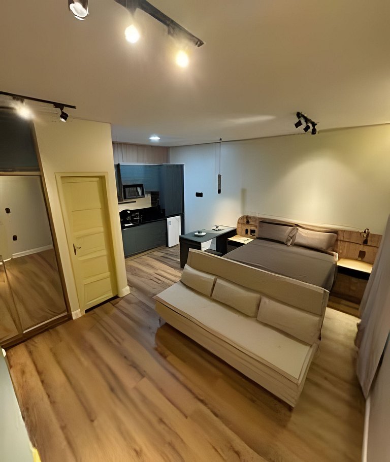 Studio Completo Novo - Ar Smart TV Cozinha Seguro