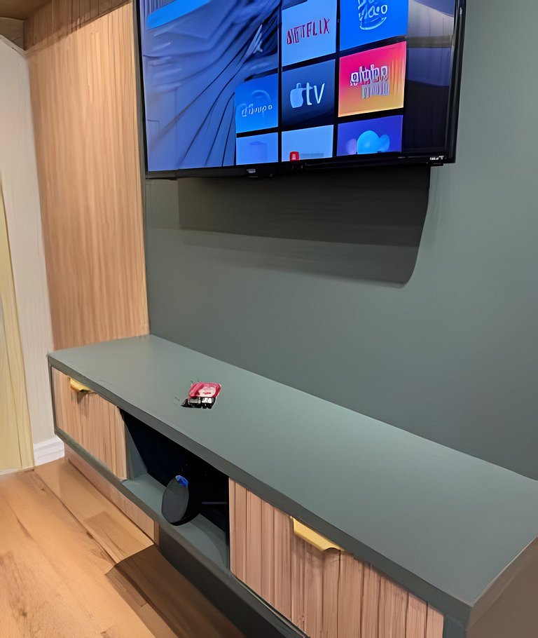 Studio Completo Novo - Ar Smart TV Cozinha Seguro