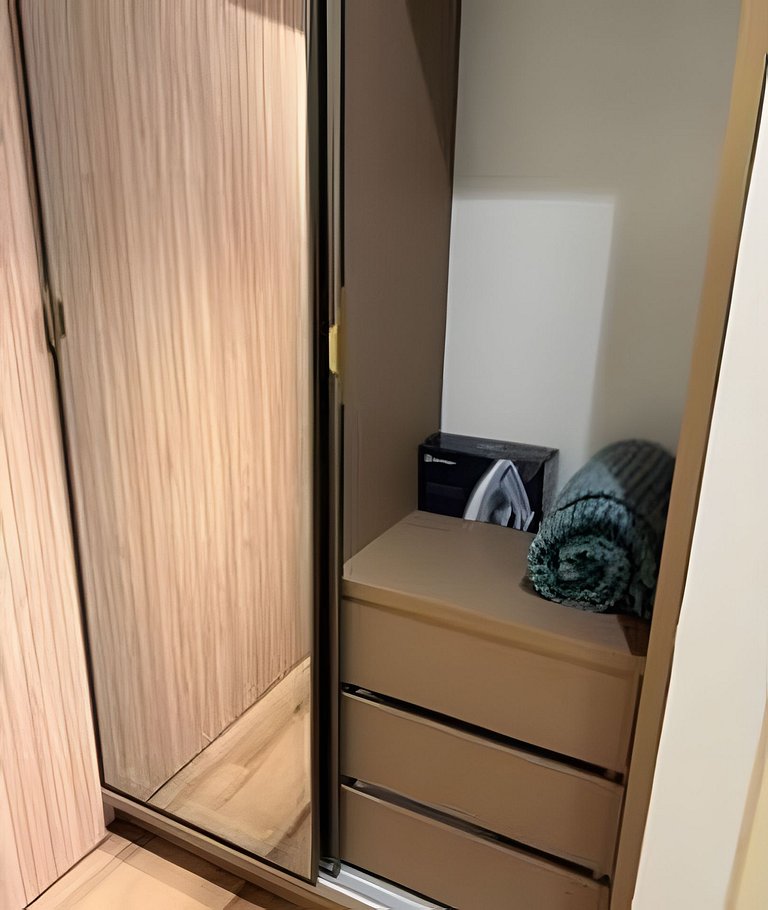 Studio Completo Novo - Ar Smart TV Cozinha Seguro