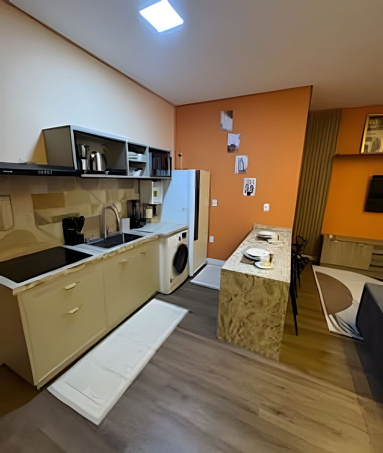 2 Quartos | Novo premium com ar, lava e seca.
