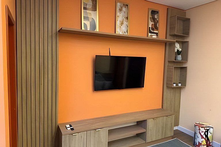 2 Quartos | Novo premium com ar, lava e seca.