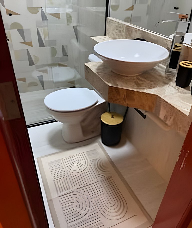 2 Quartos | Novo premium com ar, lava e seca.