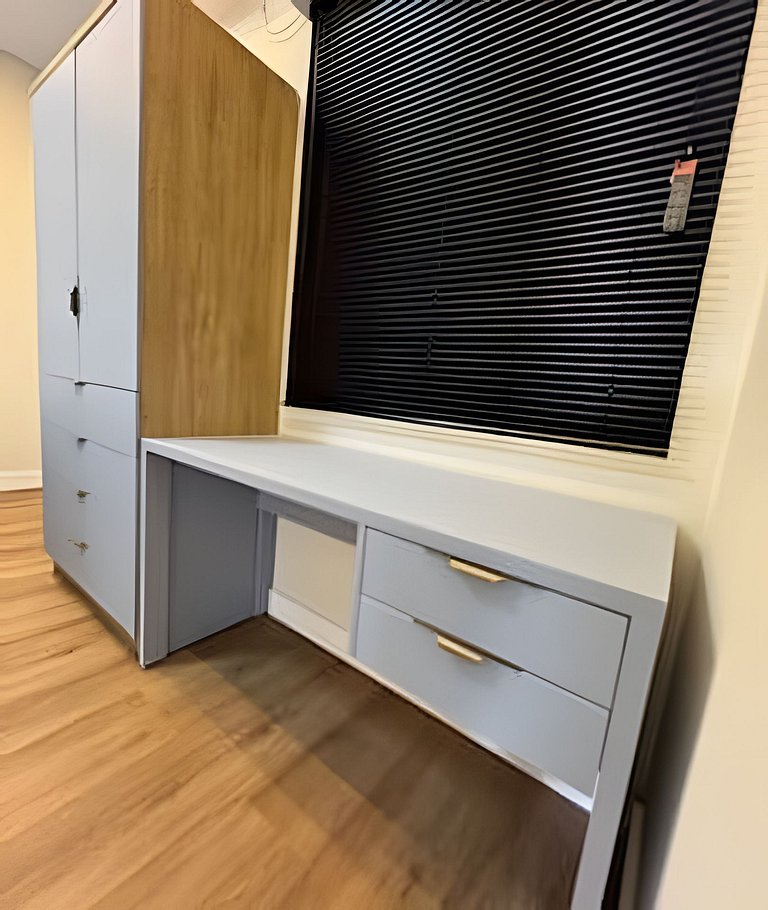 Apto Suite, Novo, Completo, Climatizado, Decoração