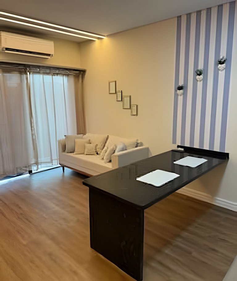 Apto Suite, Novo, Completo, Climatizado, Decoração