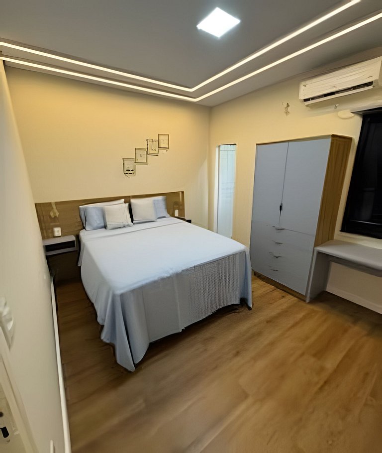 Apto Suite, Novo, Completo, Climatizado, Decoração