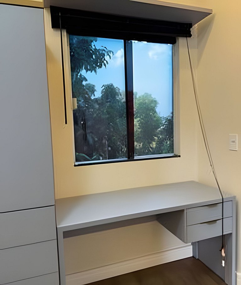Apto Suite, Novo, Completo, Climatizado, Decoração