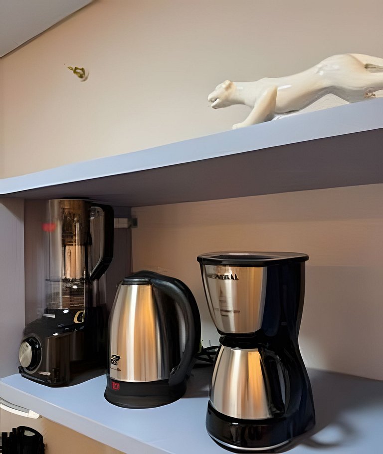 Apto Suite, Novo, Completo, Climatizado, Decoração