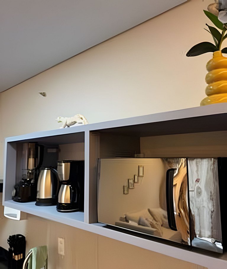 Apto Suite, Novo, Completo, Climatizado, Decoração