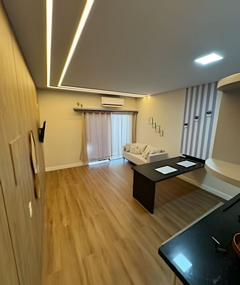 Apto Suite, Novo, Completo, Climatizado, Decoração