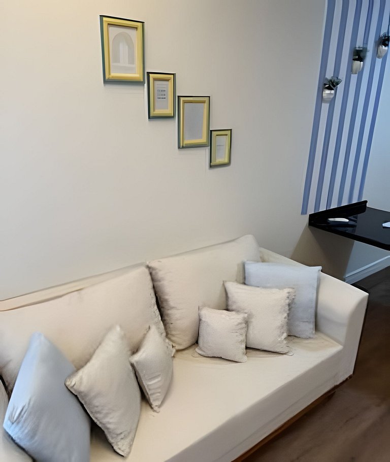 Apto Suite, Novo, Completo, Climatizado, Decoração