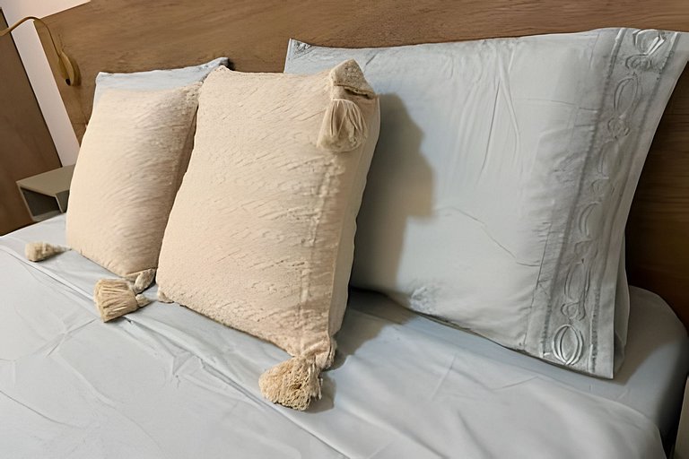 Apto Premium completo Climatizado com maq de lavar