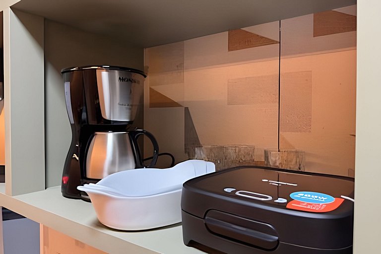 Apto Premium completo Climatizado com maq de lavar