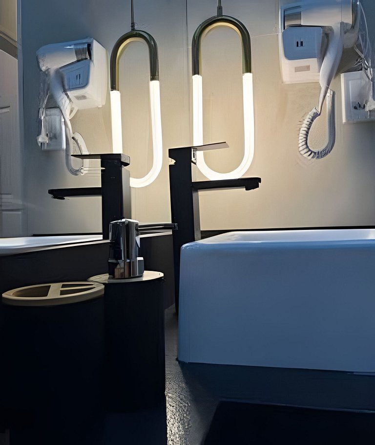 Apto Premium completo Climatizado com maq de lavar