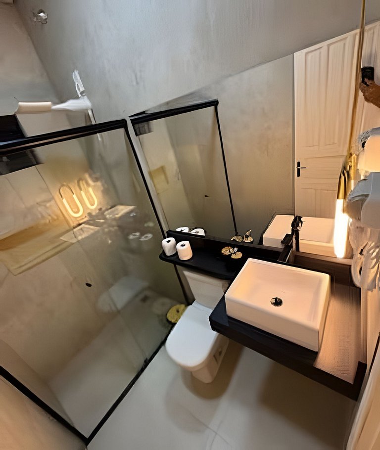 Apto Premium completo Climatizado com maq de lavar
