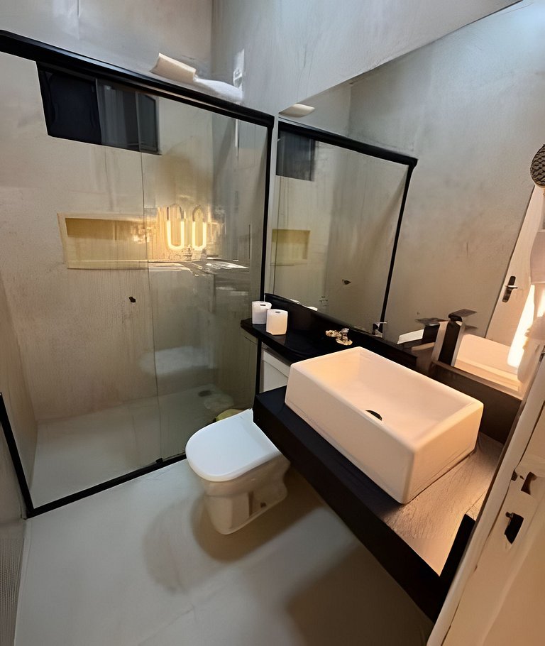 Apto Premium completo Climatizado com maq de lavar