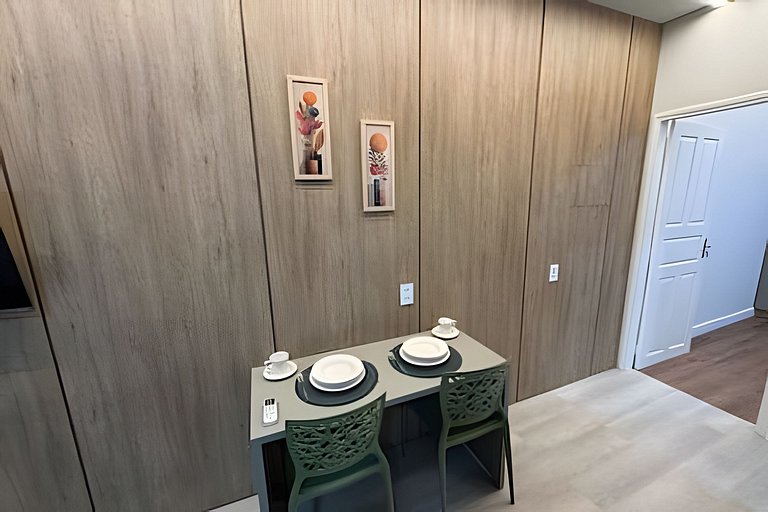 Apto Premium completo Climatizado com maq de lavar
